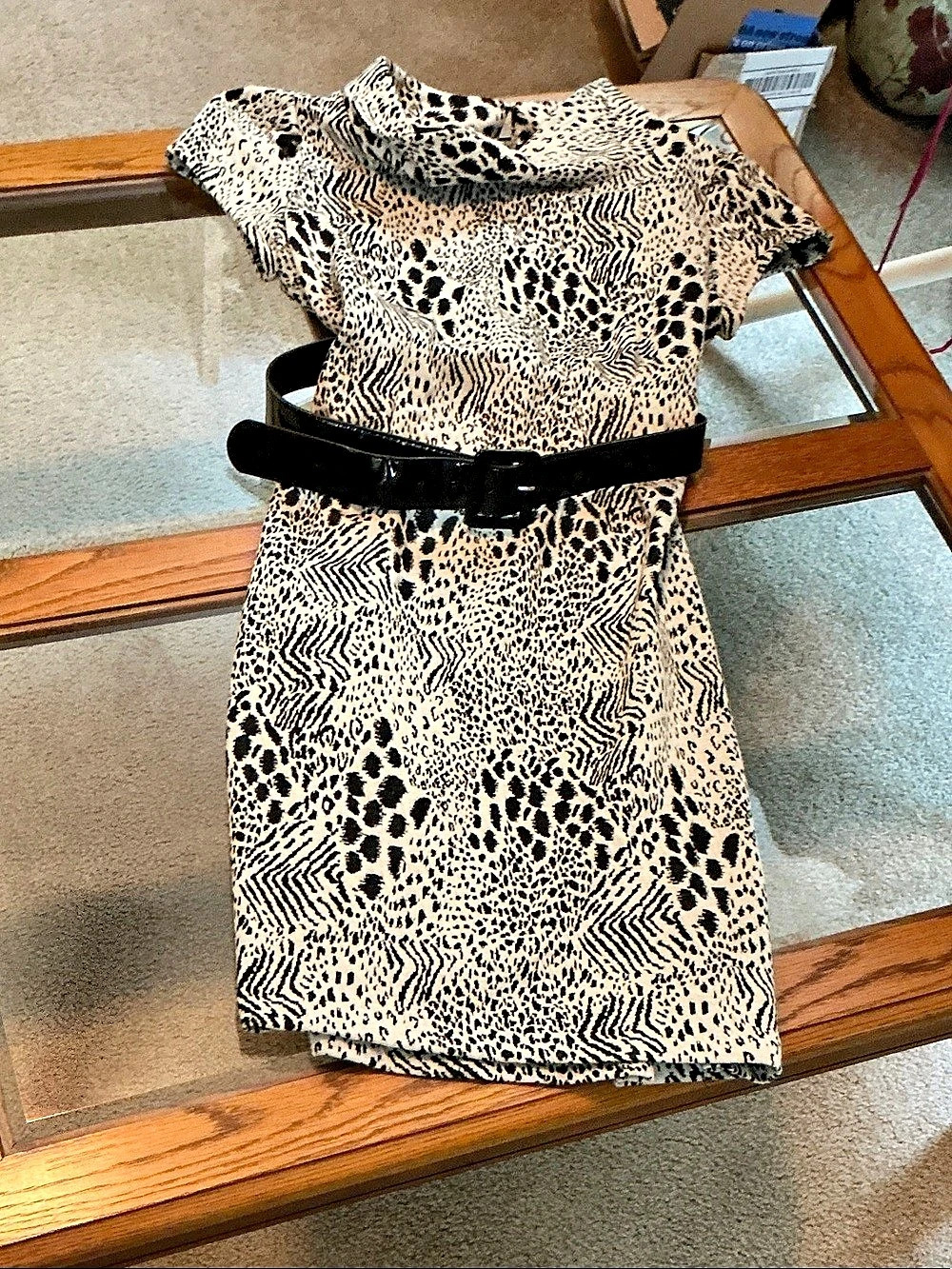 R&K Originals Animal Print Dress Size 10
